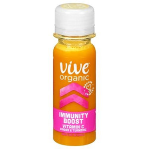 Vive Organic Shot Vitamin C Ginger & Turmeric Immunity Boost 12/2 OZ [UNFI #2695773] [ebt] T