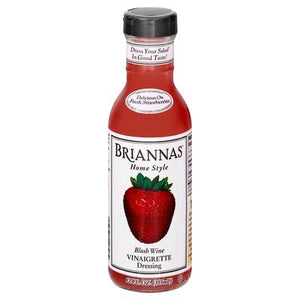 Briannas Dressing Vinaigrette Blush Wine Home Style 6/12 OZ [UNFI #411835] [ebt]