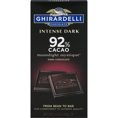 Ghirardelli Dark Chocolate 92% Cocoa 12/3.17 oz [UNFI #2378966 ] [ebt]