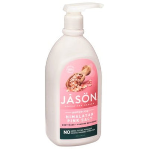 Jason Natural Products Body Wash + Foaming Bath Soak Himalayan Pink Salt Pampering 1/30 OZ [UNFI #2354942] T