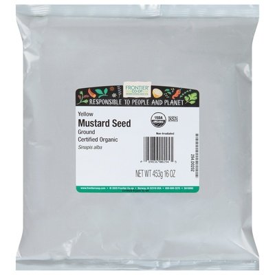 Frontier Nat Prod Co-Op Mustard Seed Yellow Ground 1 Lb [UNFI #0311548] [ebt]