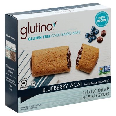 Glutino Breakfast Bars Gluten Free Blueberry Acai 12/7.05OZ [UNFI #2143204] [ebt]