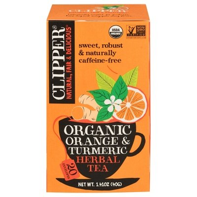 Clipper Herbal Tea Orange & Turmeric 6/20 BAG [UNFI #2870731] [ebt]