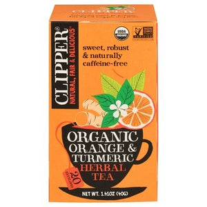 Clipper Herbal Tea Orange & Turmeric 6/20 BAG [UNFI #2870731] [ebt]