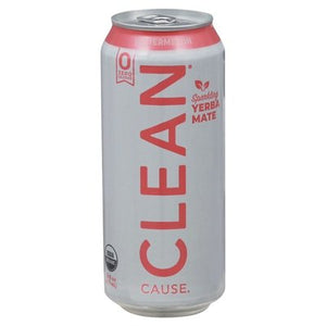 Clean Cause Yerba Mate Sparkling Watermelon 12/16 OZ [UNFI #2752491] [ebt] T