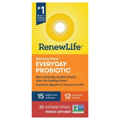 Renew Life Everyday Probiotic Vegetarian Capsules 6/30 VCAP [UNFI #2623932] T
