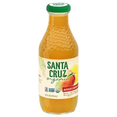 Santa Cruz Organic Beverage Mango Lemonade 8/16 OZ [UNFI #2552735] [ebt]
