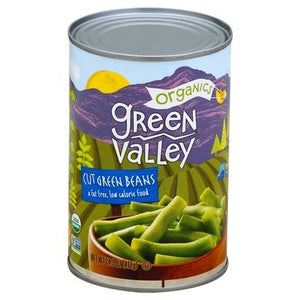 Green Valley Organics Green Beans Cut 12/14.5 Z [UNFI #2481695] [ebt]