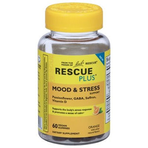 Rescue Mood & Stress Support Orange Vegan Gummies 1/60 CT [UNFI #2958916] T
