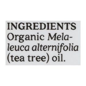 Aura Cacia Pure Essential Oil Organic Tea Tree Purifying 1/.25 OZ [UNFI #325977] T