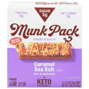 Munk Pack Nut & Seed Bar Keto Caramel Sea Salt 6/4/1.23OZ [UNFI #2720597] [ebt]