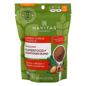 Navitas Organics Superfood+Adaptogen Blend Organic Maca+Reishi+Ashwagandha 6/6.3 OZ [UNFI #2551844] T