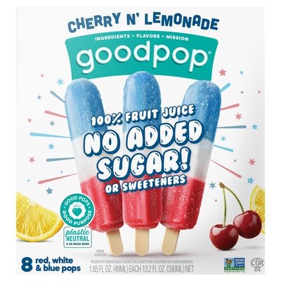 Gpop Red White Blue 8 Pk 9/8/1.75Z [UNFI  #2254704]