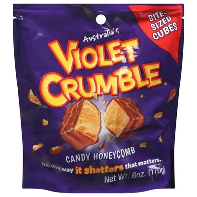 Violet Crumble Candy Honeycomb Bite-Sized Cubes 8/6 OZ [UNFI #2790368] [ebt] T