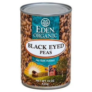 Eden Foods Black Eyed Peas No Salt Added 12/15 OZ [UNFI #0261172] [ebt]