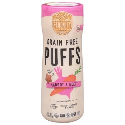 Serenity Kids Puffs Grain Free Carrot & Beet 6/1.5 OZ [UNFI #2684066] [ebt]