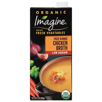 Imagine Foods Chicken Broth Low Sodium Organic Free Range 6/32 OZ [UNFI #2821510] [ebt]