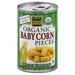 Native Forest Baby Corn Pieces Organic 6/14 OZ [UNFI #555763] [ebt]