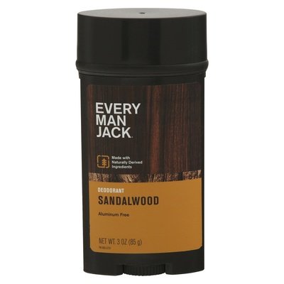 Every Man Jack Deodorant Sandalwood Aluminum Free 3 OZ [UNFI #1278241] T