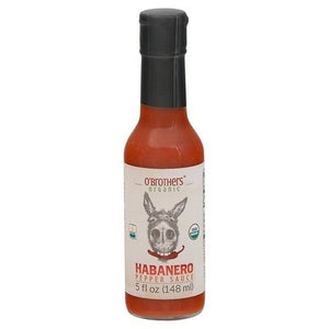 Obrothers Hot Sauce Pepper Sauce Organic Habanero 12/5 OZ [UNFI #1685593] [ebt]