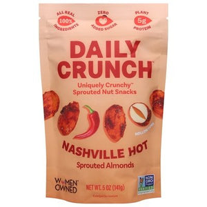Daily Crunch Sprouted Almonds Nashville Hot 6/5 OZ [UNFI #2832566] [ebt]