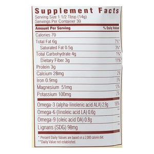 Spectrum Essentials Organic Whole Premium Flaxseed Dietary Supplement 15 OZ [UNFI #0585836] [ebt]