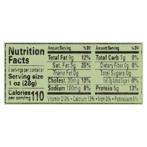 Organic Valley Cheese Cheddar Raw Mild 12/8 OZ [UNFI #0222208] [ebt]
