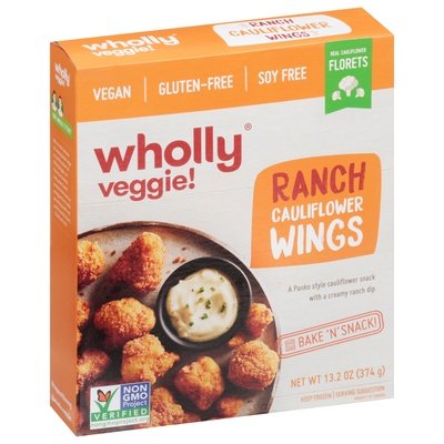 Wholly Veggie! Cauliflower Wings Ranch 8/13.2 OZ [UNFI #2499093] [ebt]