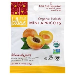 Fruit Bliss Apricot Organic Turkish Mini 12/1.76OZ [UNFI #1569219] [ebt]