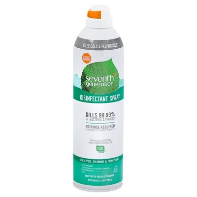 Seventh Generation Disinfectant Spray Eucalyptus Spearmint & Thyme Scent 8/13.9 OZ [UNFI #2101756] T