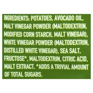 Boulder Canyon Potato Chips Kettle Style Malt Vinegar & Sea Salt Flavored Avocado Oil 12/5.25 OZ [UNFI #1590462] [ebt]