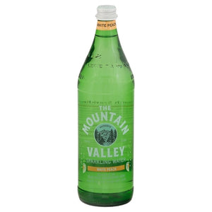Mountain Valley Spring Water Sparkling Water White Peach 12/1 LTR [UNFI #2260123] [ebt] T