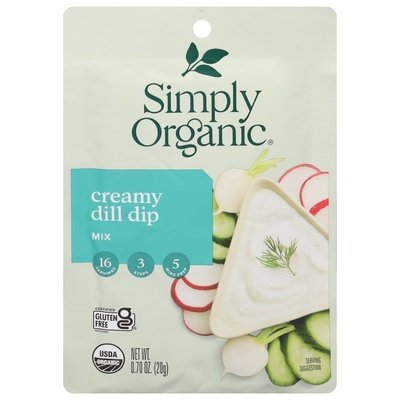 Simply Organic Dip Mix Creamy Dill 12/.7 OZ [UNFI #915694] [ebt]