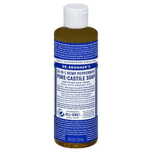 Dr Bronners Soap Pure-Castile 18-In-1 Hemp Peppermint 8 OZ [UNFI #0329938] T