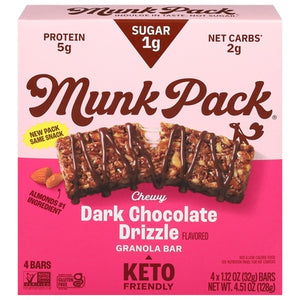 Munk Pack Granola Bar Dark Chocolate Drizzle Flavored Chewy 6/4/1.12 Z [UNFI #2863520] [ebt]