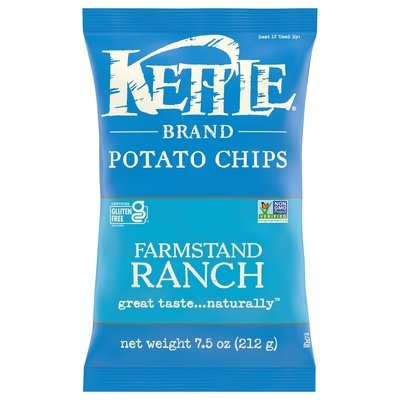Kettle Brand Potato Chips Farmstand Ranch 12/7.5 OZ [UNFI #2895217] [ebt]