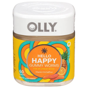 Olly Hello Happy Tropical Zing Gummies 1/60 CT [UNFI-CARLISLE #2796720]