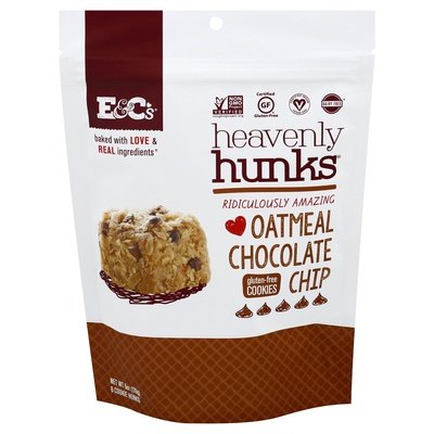 Heavenly Hunks Cookies Gluten-Free Oatmeal Chocolate Chip 6/6 OZ [UNFI #2151777] [ebt]