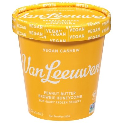 Van Leeuwen Ice Cream Peanut Btr Brownie Honeycomb 8/14 OZ [UNFI  #2657690]