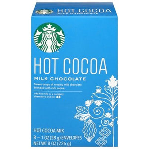 Starbucks Hot Cocoa Mix Milk Chocolate 6/8/1 OZ [UNFI #3010352] [ebt]