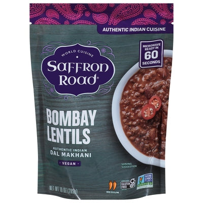 Saffron Road Bombay Lentils Medium 6/10 OZ [UNFI #2760007] [ebt]