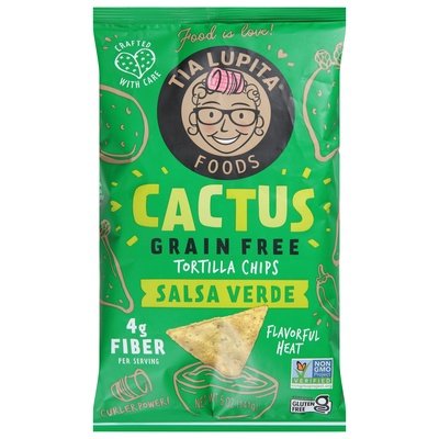 Tia Lupita Tortilla Chips Grain Free Salsa Verde Cactus 12/5 OZ [UNFI #2685469] [ebt]