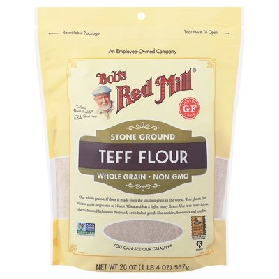 Bobs Red Mill Teff Flour Whole Grain Stone Ground 4/20 OZ [UNFI #2596310] [ebt]