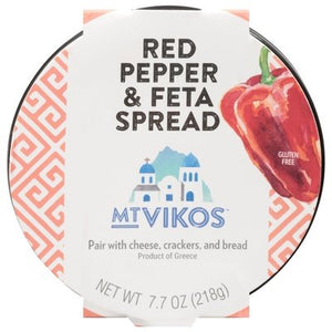 Mt Vikos Spread Red Pepper & Feta 6/7.7 OZ [UNFI #207670] [ebt]