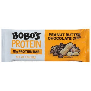 Bobos Protein Bar Peanut Butter Chocolate Chip 12/2.2 OZ [UNFI #2922870] [ebt]