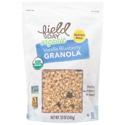 Field Day Granola Organic Vanilla Blueberry 6/12 OZ [UNFI #1854447] [ebt]