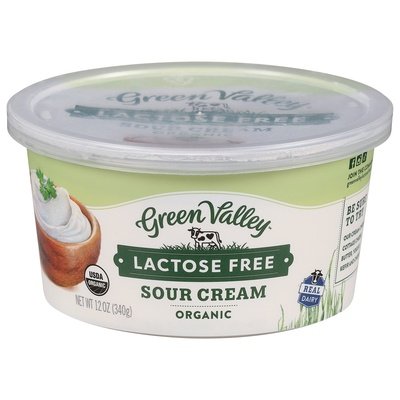 Green Valley Creamery Sour Cream Lactose Free Organic 6/12 OZ [UNFI #990218] [ebt]