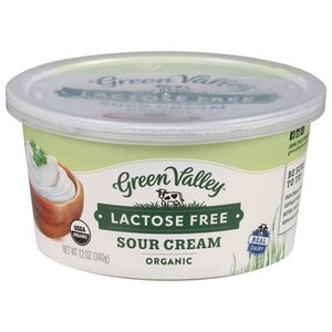 Green Valley Creamery Sour Cream Lactose Free Organic 6/12 OZ [UNFI #990218] [ebt]