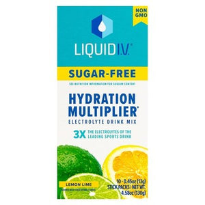 Liquid I V Electrolyte Drink Mix Sugar-Free Lemon Lime 4.58 OZ [UNFI #2975670] [ebt]
