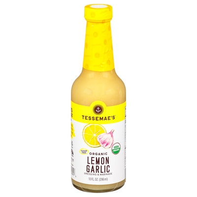Tessemaes Dressing & Marinade Organic Lemon Garlic 6/10 OZ [UNFI #1841378] [ebt]